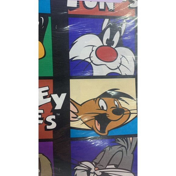 VTG HALLMARK Looney Tunes Gift Wrapping Paper NOS Sylvester Taz speddy gonzales - Picture 4 of 7